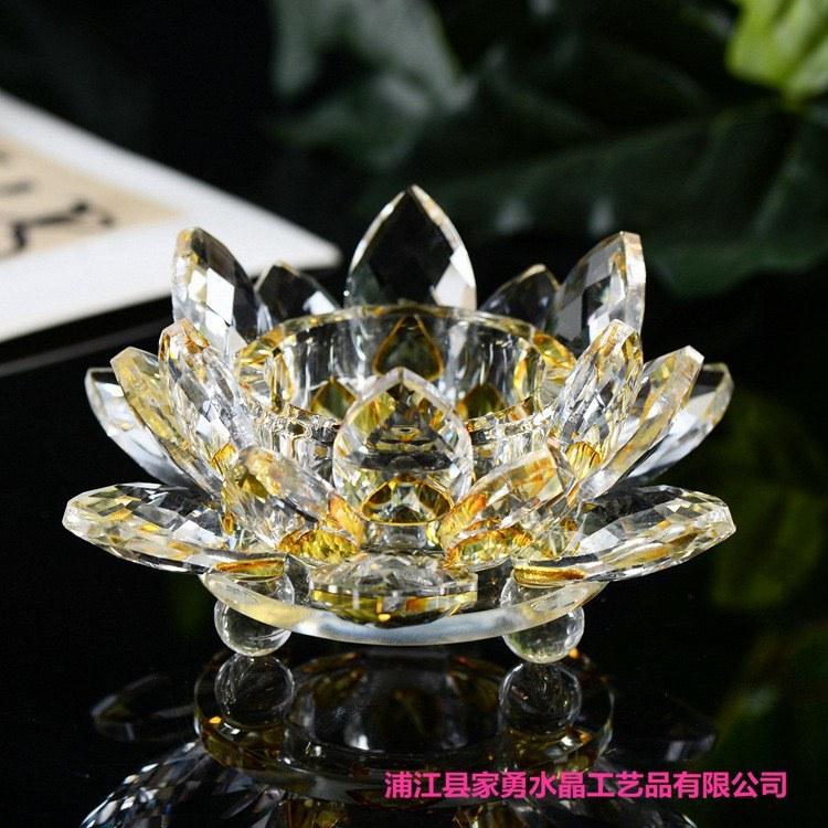 Bộ ly cúng dường Chú Đại Bi đế sen thủy tinh pha lê - An Nhiên St 1