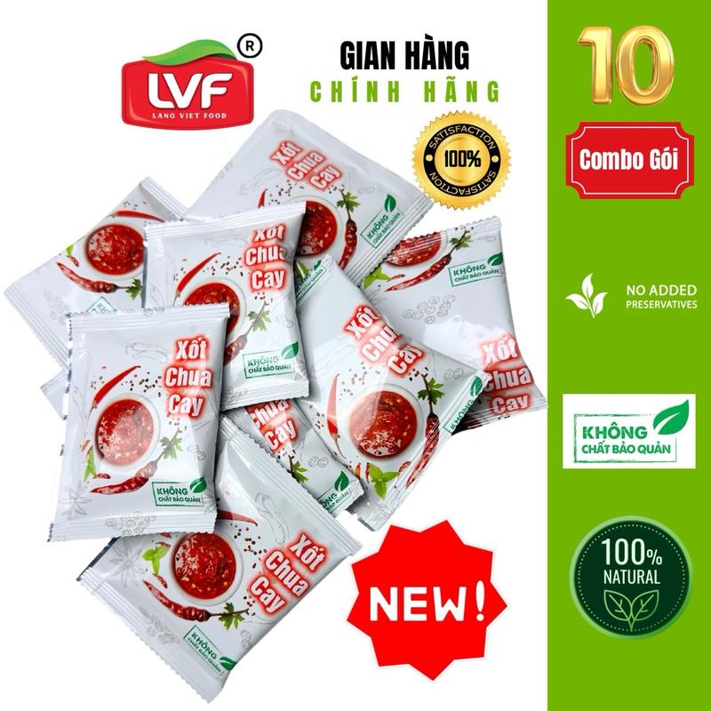 [Combo 20]gói nước sốt chua cay sản phẩm không chất bảo quản , ngon hết ý chấm gì cũng được nước chấm nem nướng nha trang nước mắm không mặn tương ớt