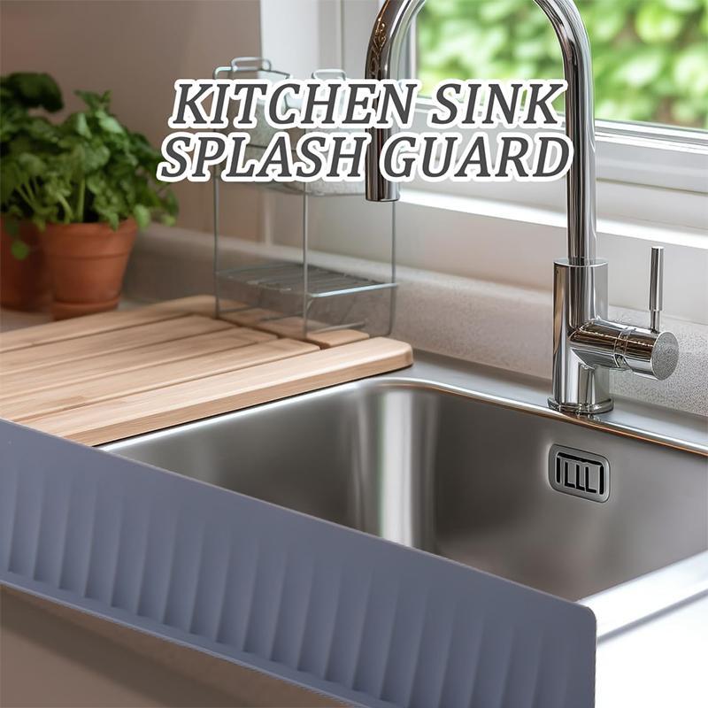Sink Splash Guard Silicon Wash Dishes Anti-Splash Partition Anti Splash Partition Board Silicone