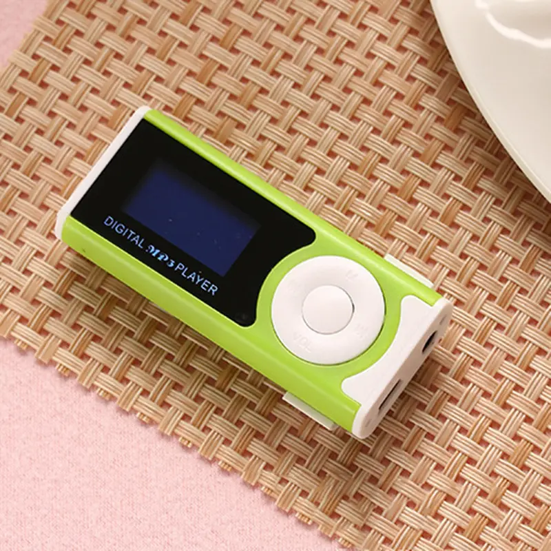 Máy Nghe Nhạc MP3 Cầm Tay Hàng Mới Về, Màn Hình LCD, Đầu Vào USB, Kiểu Kẹp Mini Mỏng, Hỗ Trợ Thẻ Micro SD TF, Máy Nghe Nhạc Thể Thao Điện Tử Kem 7
