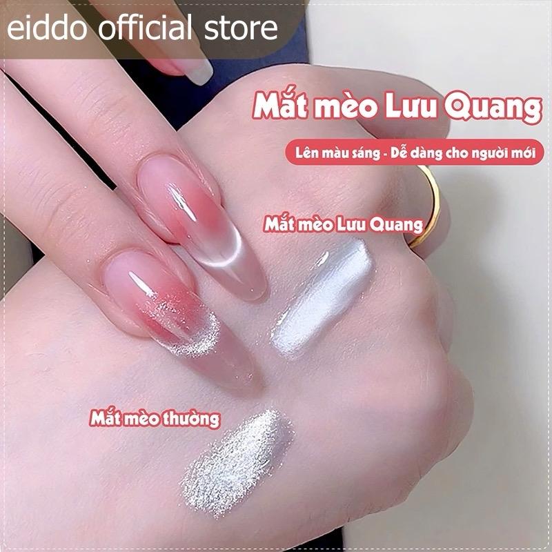 { Eiddo nails } <Ko tặng nam châm>- Gel mắt mèo Lưu quang - gel mắt mèo cực quang ánh trắng - mắt mèo moonlight cực quang ánh trắng chai 15ml hot hit- gel mắt mèo đậm đặc dễ hút vân , tạo kiểu
