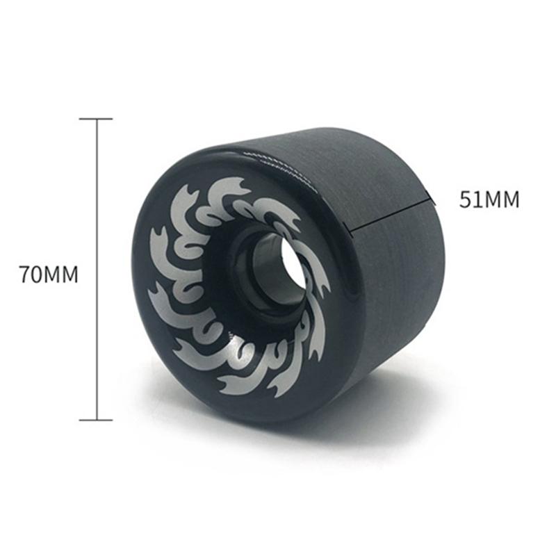 4Pcs Skateboard Accessories Double Warping 70X51Mm 82A Sliding Plate Grinding Wheel Long Board Wheels 0