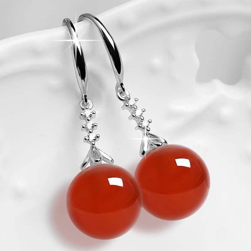 Product Introduction of Hoa Tai Jasper Màu Xanh Lá Cây Hetian, Thời Trang Dài, Mạ Bạch Kim, Hoa Tai, Nữ, Hợp Xu hướng, Người Ảnh Hưởng Trực Tuyến Duyên Dáng, Hàng Mới Về Women 2