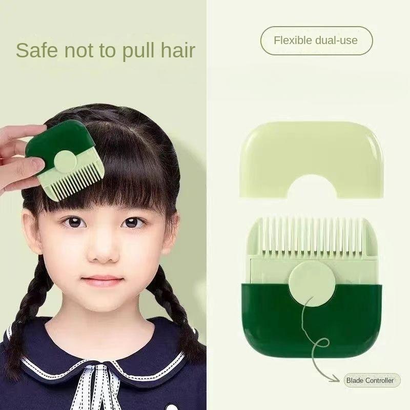 High beauty dual-purpose comb 2-in-1 baby bangs hair cutting - TikTok ...