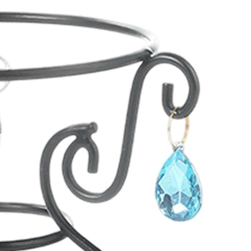 Product Introduction of Plant Stand for Flower Pot with Hanging Beads Supports Rack for Courtyard 2
