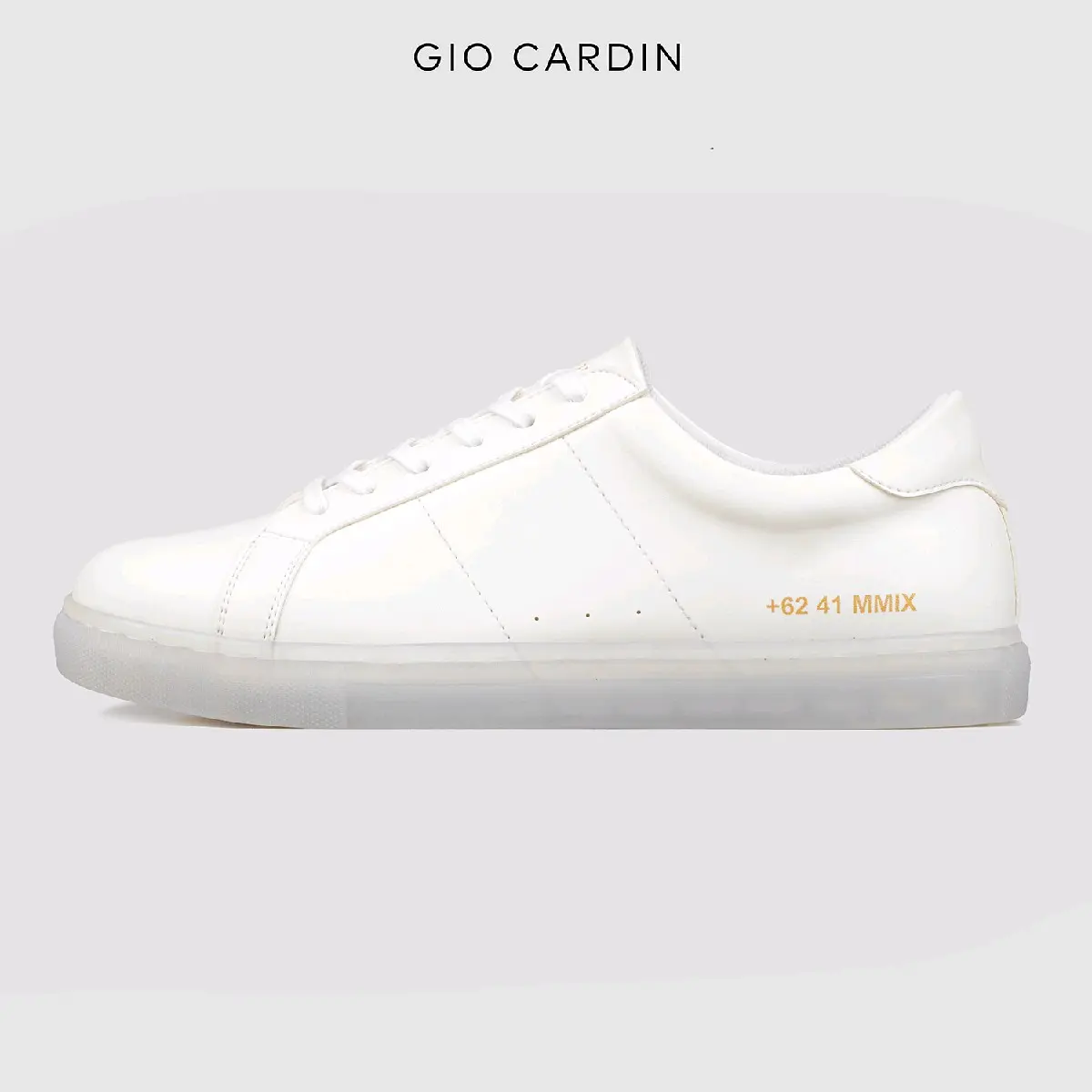 GIO CARDIN - Sepatu Sneakers Pria LAH-07 Clear White Casual