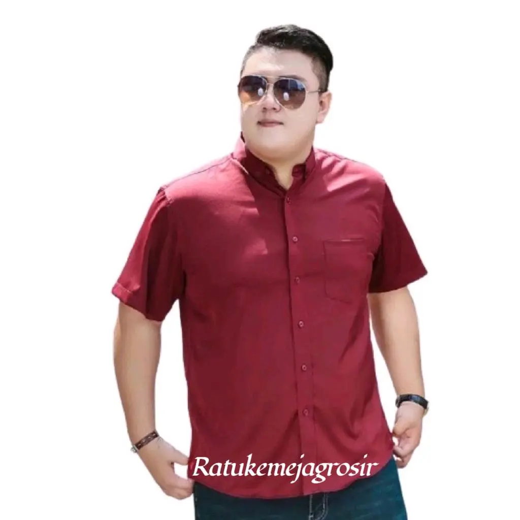 KEMEJA LENGAN PENDEK JUMBO