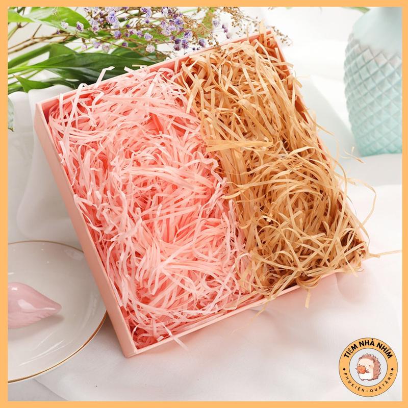 Giấy Rơm 20gram - Giấy Sợi Lót Hộp Quà Trang Trí Màu Sắc hài hòa với hộp quà tặng của Tiệm Nhà Nhím