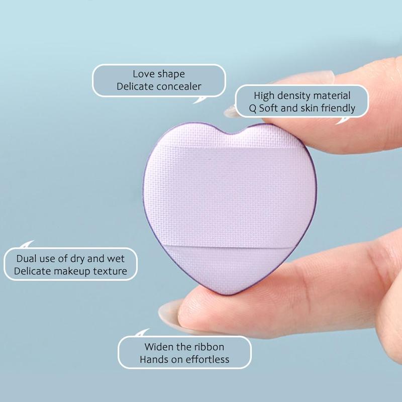 Product Introduction of Love Fingertip Thumb Finger Cushion Mini Powder Puff Loose Powder Makeup Puff 37