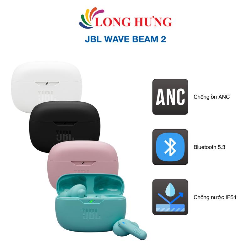 Tai nghe Bluetooth True Wireless JBL Wave Beam 2 - Hàng chính hãng
