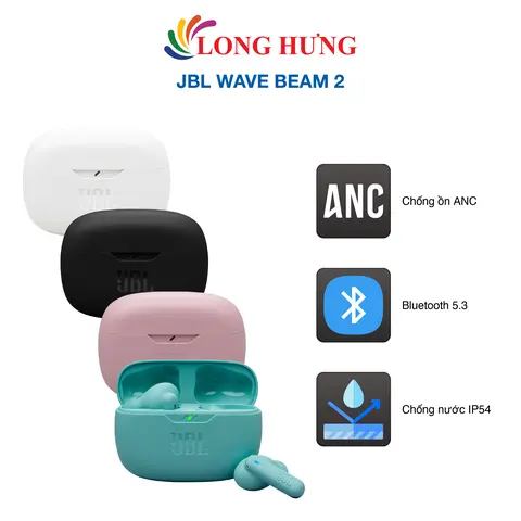 Tai nghe Bluetooth True Wireless JBL Wave Beam 2 - Hàng chính hãng