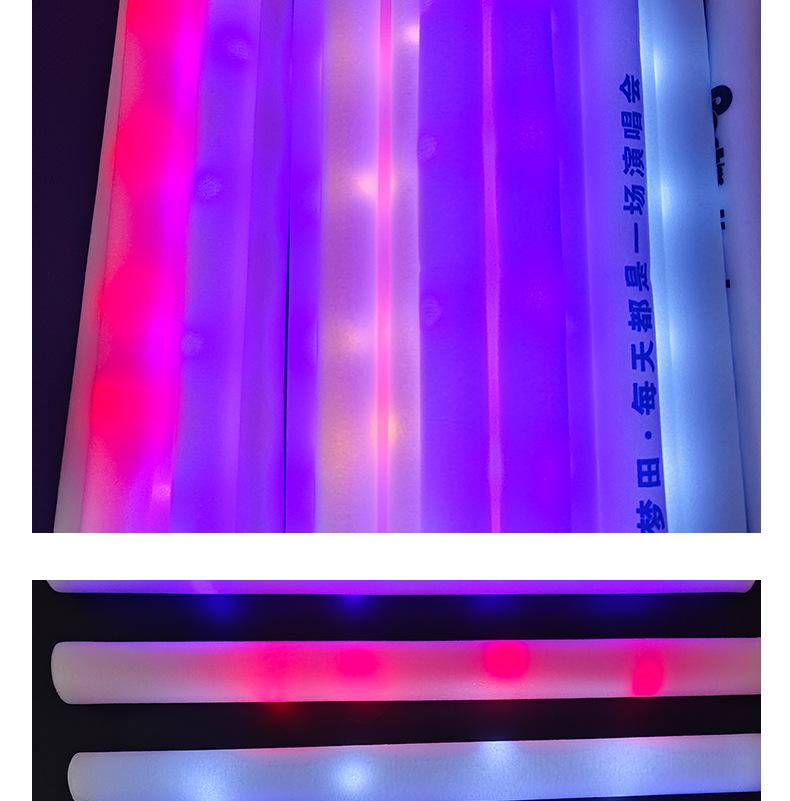 Product Introduction of Colorful Sponge Foam Light Stick Led Support Glow Stick Concert Bar Performance Activity Glow Stick Wholesale 14