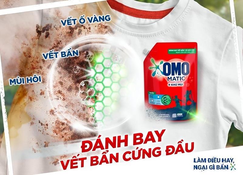 Product Introduction of Bột giặt Omo Comfort Tinh dầu nước hoa và  hương hoa hồng 350g/700g đánh bay vết bẩn cứng đầu 3