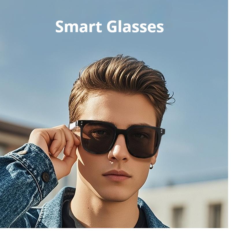 M10A Smart Bluetooth Glasses: Magnetic Polarized Dual Lenses, Multi-Functional Audio & Calling for Outdoor Sports - Image 3