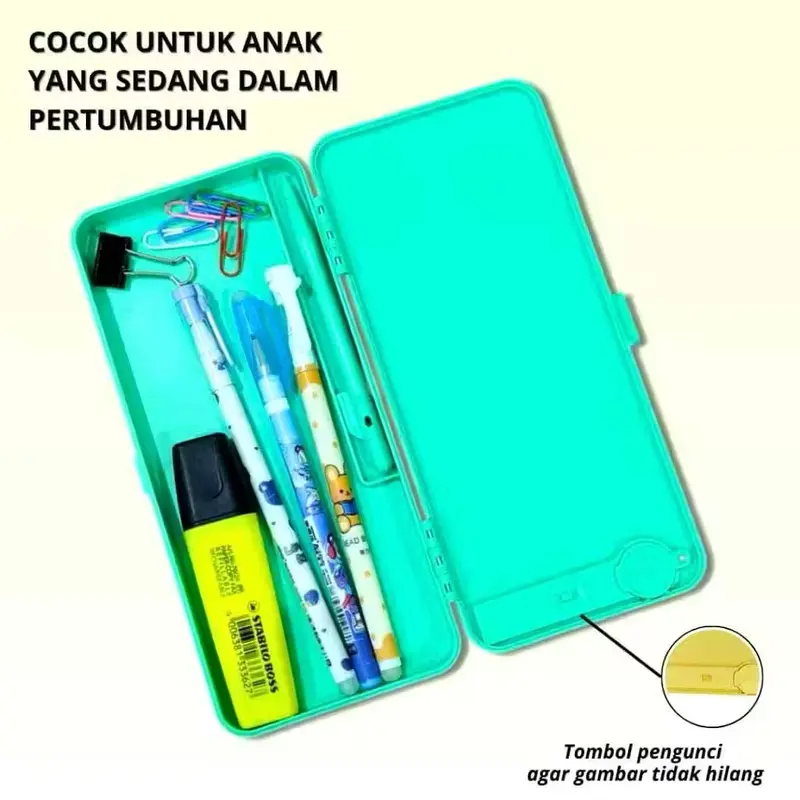Kotak Pensil Digital Drawing Tablet Box Case Pencil Drawing Pad Edukasi 2in1 Mainan Tablet Gambar 4