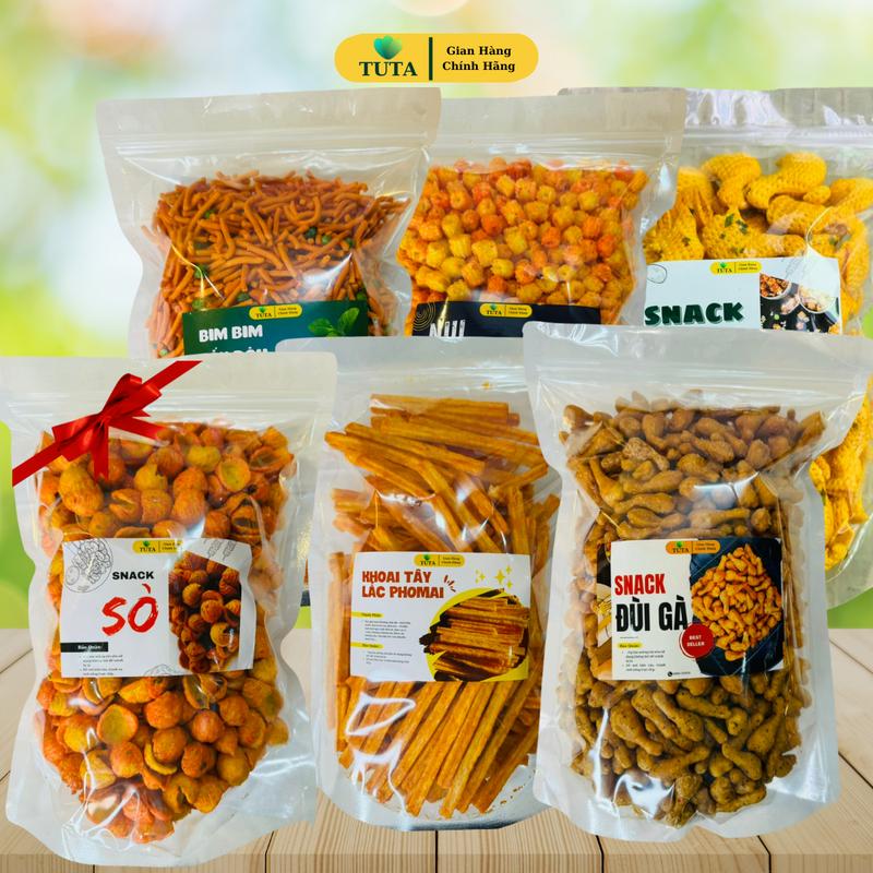 [ DEAL HỜI MUA 5 TẶNG 1 ] Snack Ăn Vặt Siêu Ngon, TỔNG 2,5KG, Hương Vị Tuổi Thơ, Ăn Là Ghiền ( M6GDG )