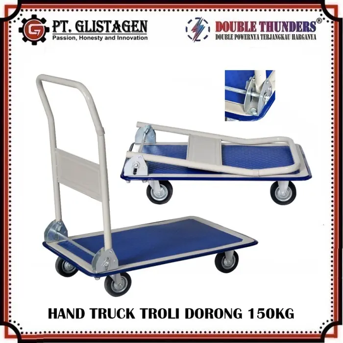 DT Hand Truck Troli / Gerobak Besi 150Kg Double Thunders Trolley 0