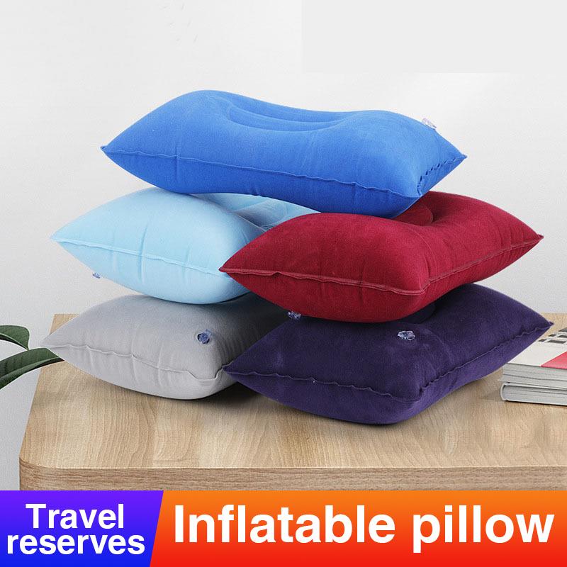 Outdoor Inflatable Nap Pillow Inflatable Back Pad PVC Flocking Throw ...