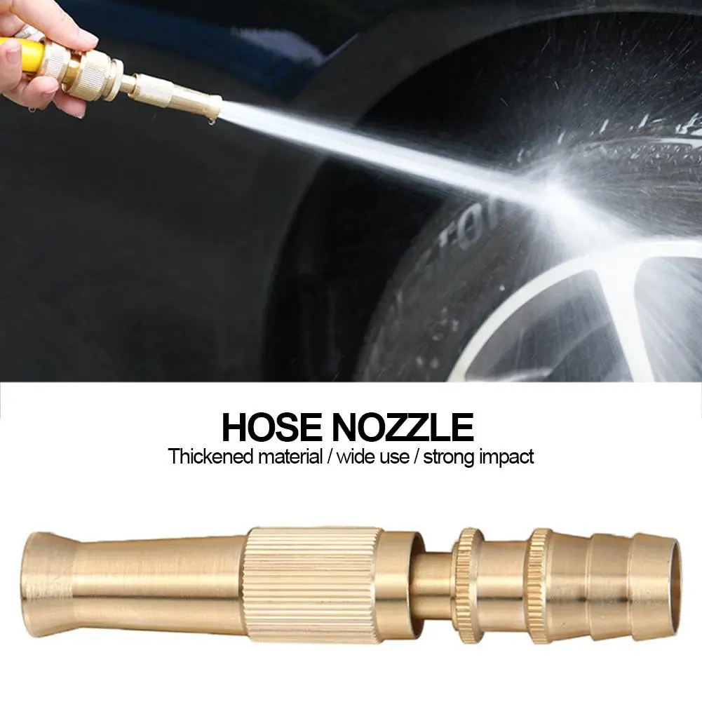 Car High Pressure Water Spray Gun Spray Nozzle Washing Machine Nozzle Hose Pipe Metal Brass Lawn Garden #447034