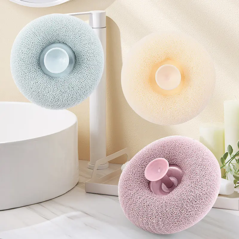 Spons Mandi Jaring Lembut Bentuk Bola Gosok Busa / Bath Ball Body Scrubber / Alat Bantu Pembersih Penggosok Kotoran Daki 1