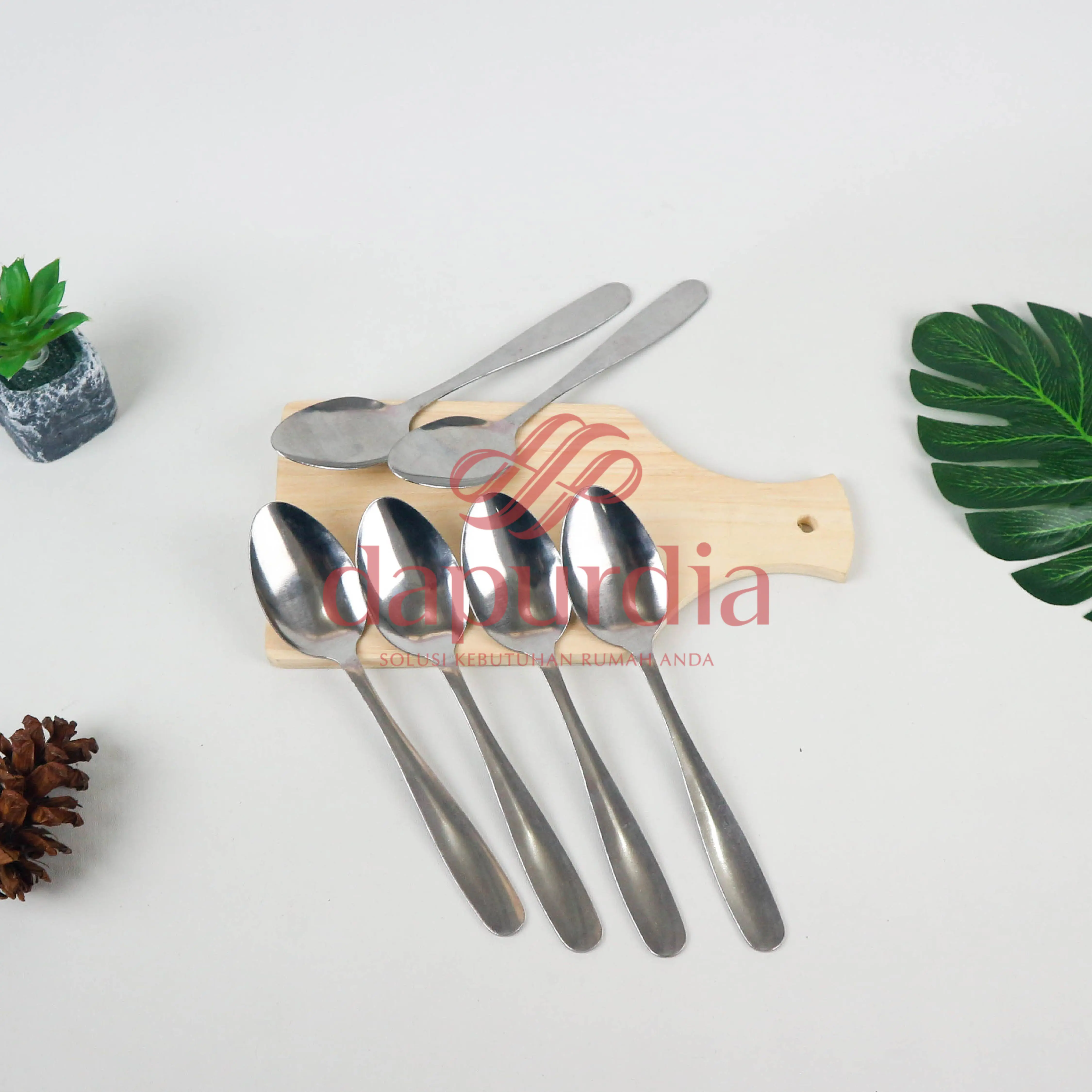 [BELI LOCAL] Sendok / Garpu Makan Stainless Steel Tebal STG 43 6pcs Souvenir Bebas BPA