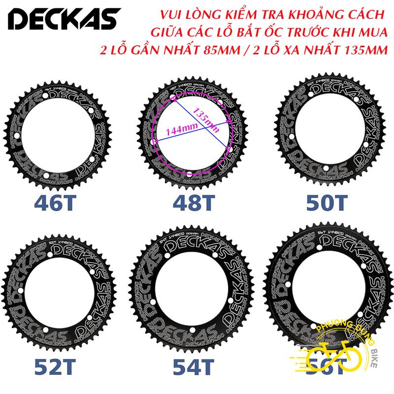 Đĩa rời nhôm xe đạp cho Fixed gear 144BCD DECKAS