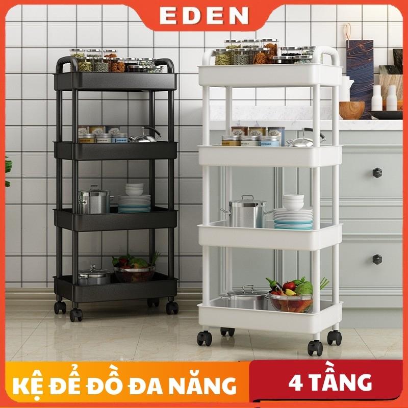 Kệ Đựng Đồ 3/4 Tầng Đa Năng, Kệ Đựng Đồ Spa, Tiệm Nail,... Kệ Đựng Có Bánh Xe Di Chuyển Kitchen Nhà Bếp