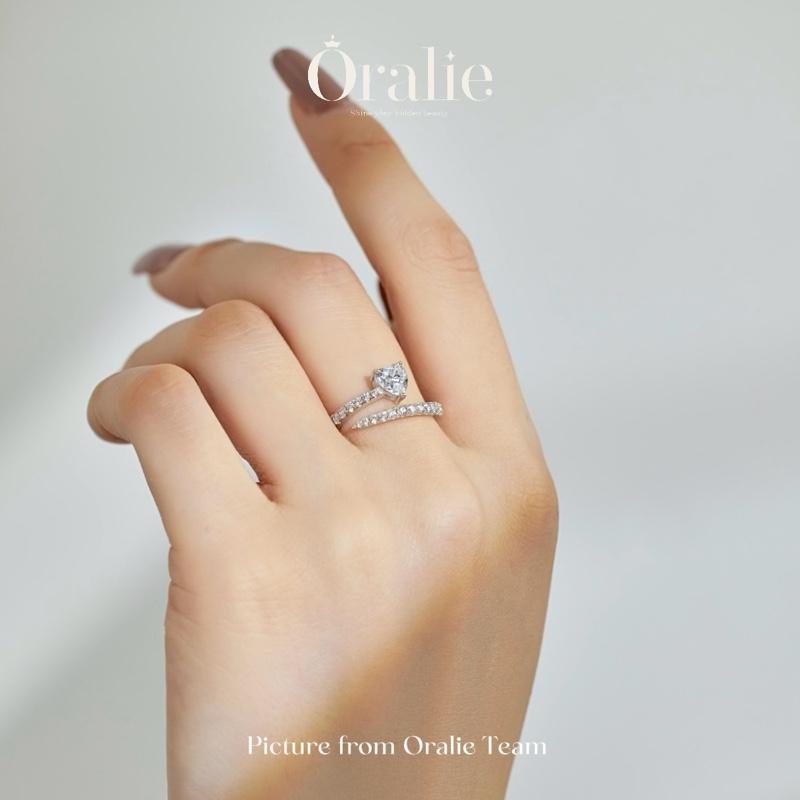 Product Introduction of [ORALIE] The Vera Ring- Nhẫn bạc S925 đính đá trái tim, thiết kế xoáy tròn 15