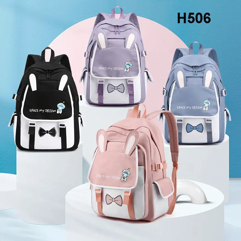 H506 Tas Ransel Sekolah Anak Anti Air Bunny import Premium