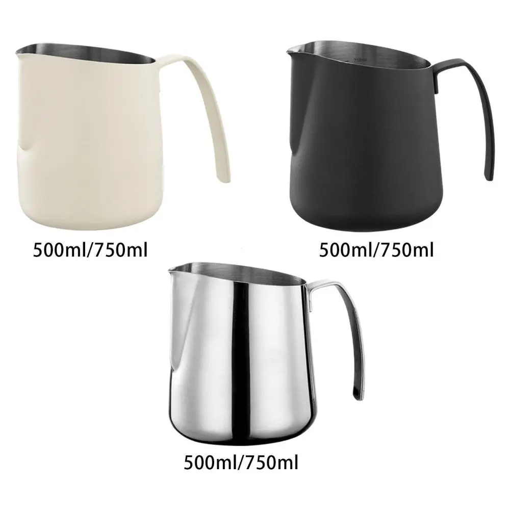 Espresso Steaming Pitcher Stable Multifunction Cee Milk Measuring Cup for Cappuccino Kitchen Steaming Milk Hot Chocolate Home