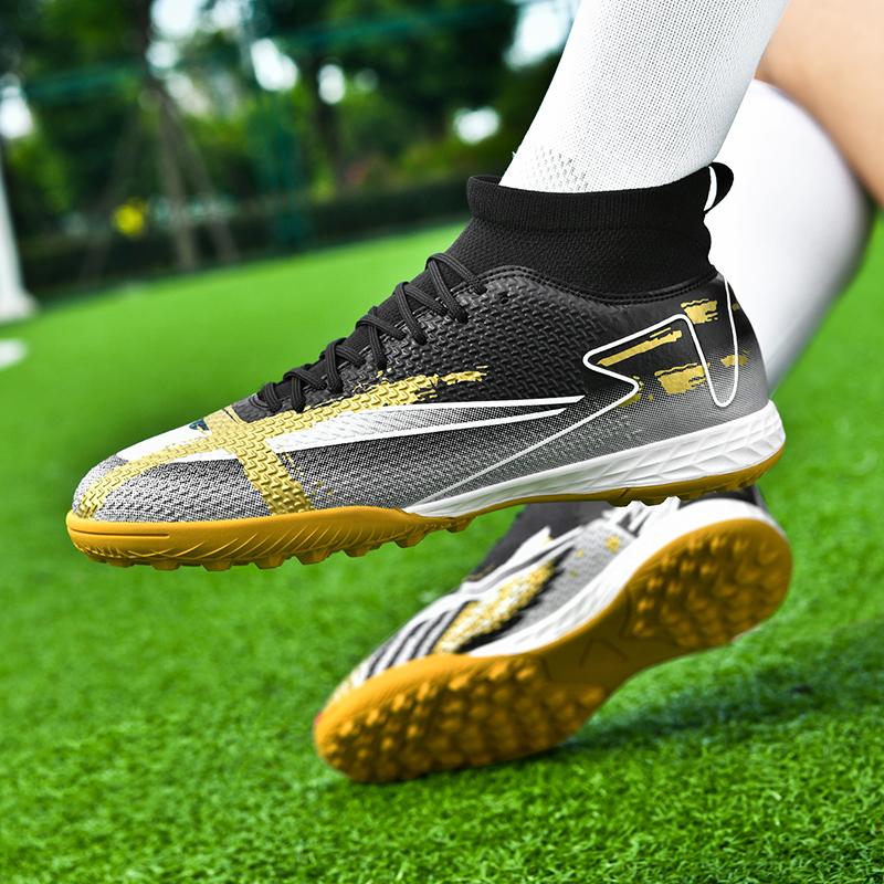 （SIZE 33-45）Ready Stock Unisex Plus Size Football Shoes Outdoor Futsal Soccer Shoes Non-slip Training Shoes 5