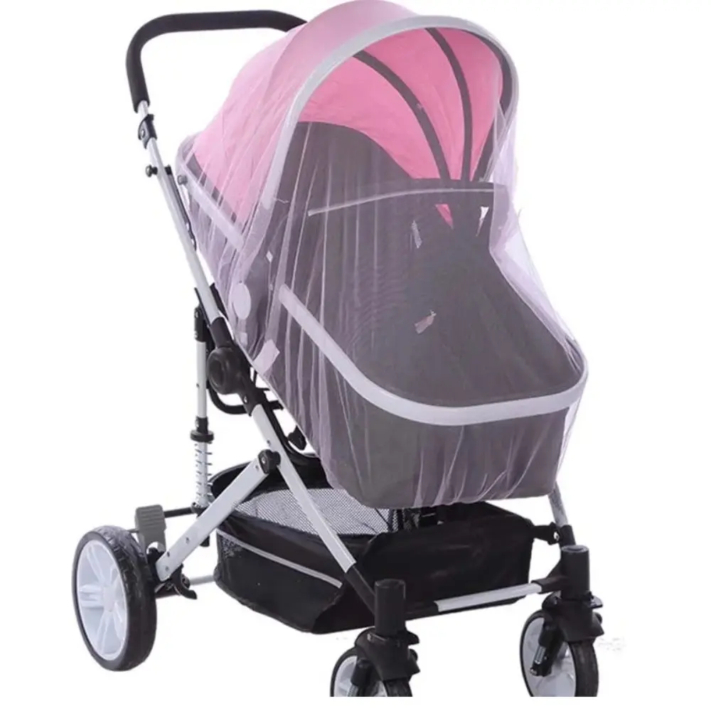 150cm Baby Stroller Mosquito Net Pushchair Pram Insect Shield Net Mesh Safe Infants Protection Mesh Cover Stroller Accessories