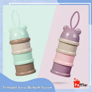 PAPER9 Promo Tempat Susu Bubuk 3 Susun Baby Milk Powder Container Layer Snack Buah Serbaguna Set Tempat Makan Bayi Travel Portable Cod Happy Shopping