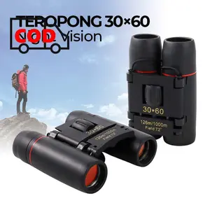 Teropong Binokular Siang Malam Jarak Jauh Binoculars HD Night Vision Zoom 30 x 60 Anti Silau