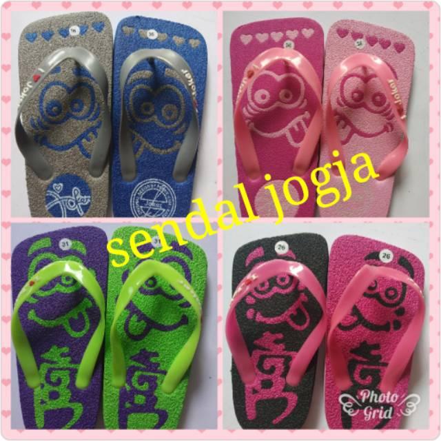 Sendal anak jogja ukuran 21-35 / sendal japit anak khas malioboro jogja / oleh oleh sendal anak khas jogja / sendal jepit murah 3