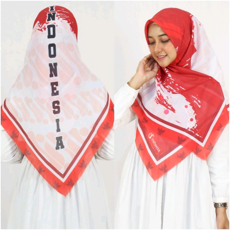 Segiempat Motif merah-putih 4