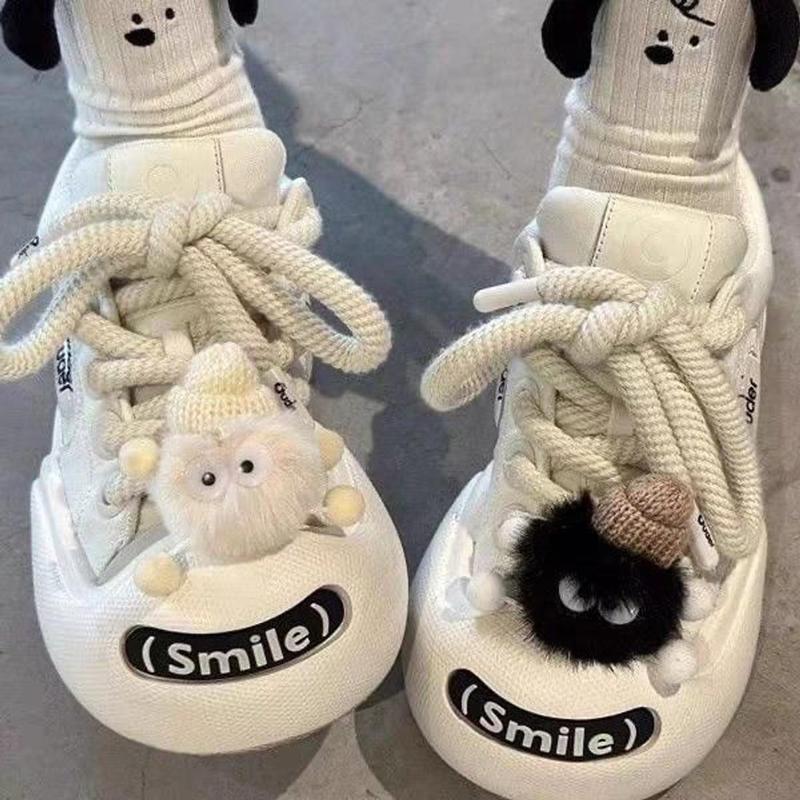 Giày Thể Thao CHINVAS Nữ Dây Thừng Tặng Sticker Bồ Hóng CHIBI Siêu xinh Sneaker Sport Tập Thể Dục Tập Gym Tập Thể Dục Tập Gym Shoes Cao Su