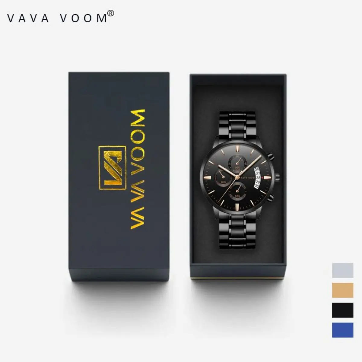 Jam Tangan Pria VAVA VOOM 100% Original Kronograf  214 hadiah watches