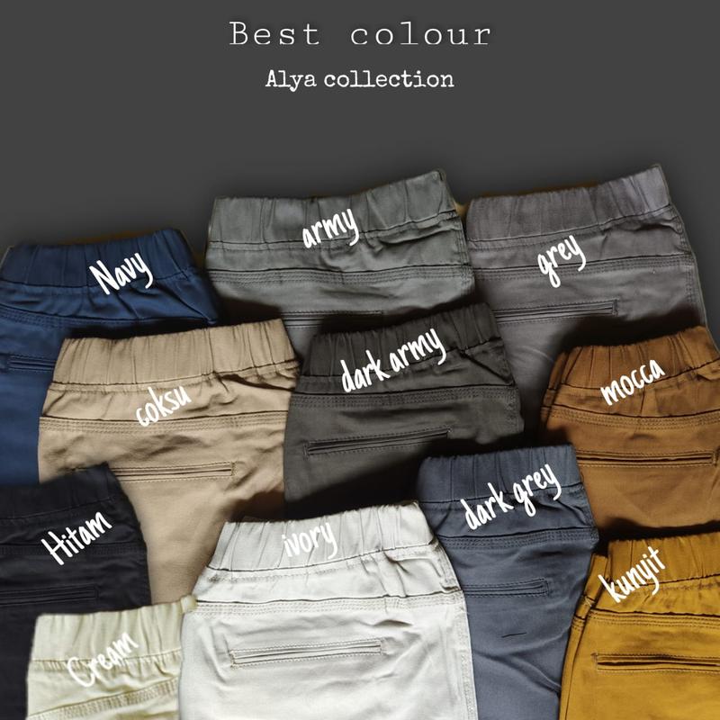 SALE ( LIVE ) Celana Wanita katun premium casual & work size 39-46 8
