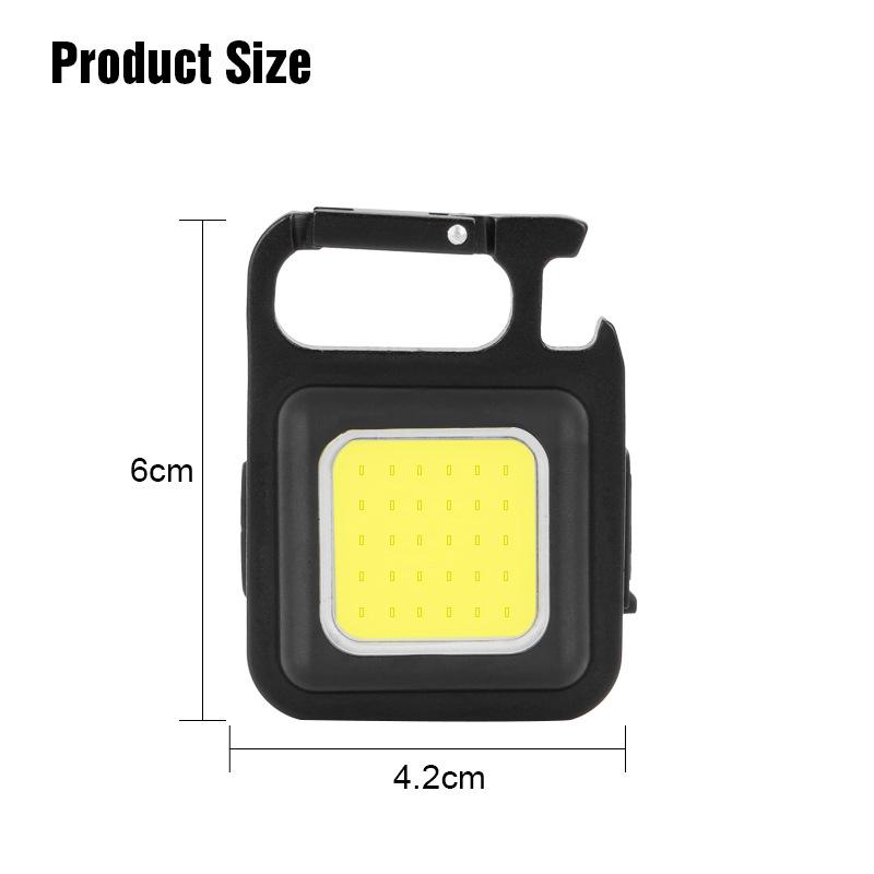 Keychain Light LED Outdoor USB Mini COB Work Light Car Repair Light Household Emergency Night Light Portable Light 8