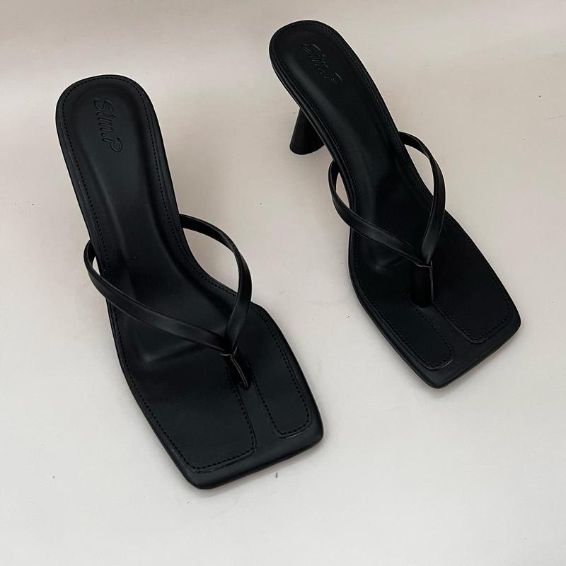 Cao gót trụ tròn 7cm xỏ ngón-Vei DéP Nữ 5