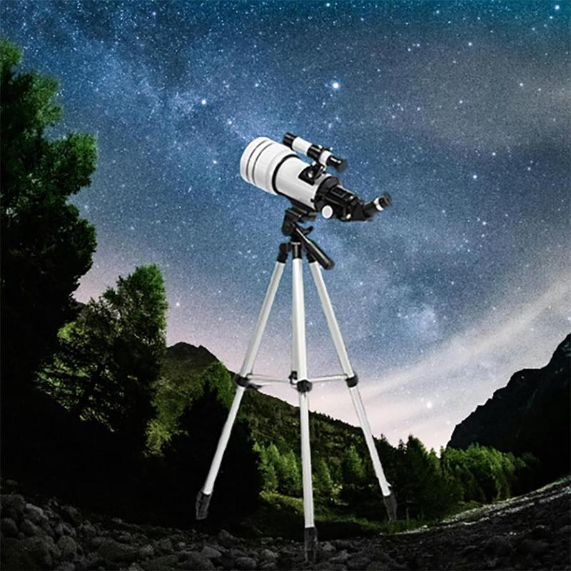 Product Introduction of Astronomical Telescope, 1 Set High Definition Professional Telescope with Tripod & Phone Clip, Educational Supplies for Outdoor Camping Hiking 0