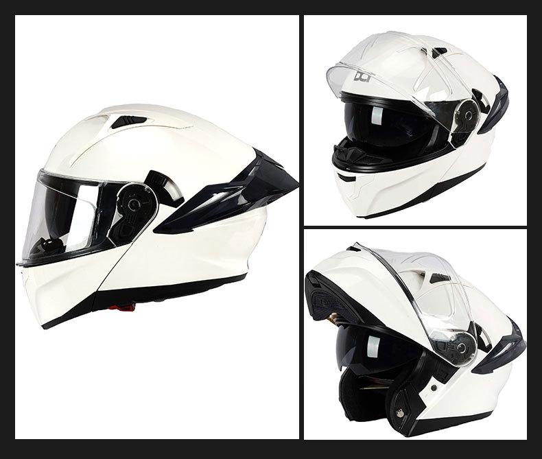 Product Introduction of Dot-809 Modular Helmet Double Lens Men's and Women's Summer and Autumn Traveling by Motorcycle Motorcycle 3C Motorcycle Large Tail Helmet Four Seasons 8