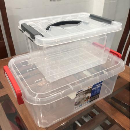 Combo Thùng 10 Lít DuyTan kèm Thùng 5000ml ( 5 lít) đựng đồ, dụng cụ tiện lợi