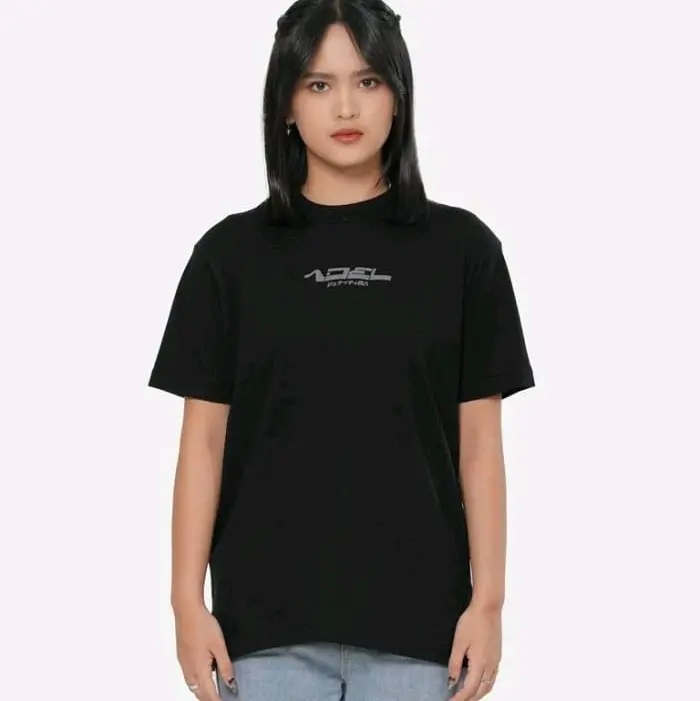 Kaos Baju Tshirt Jkt48 T-Shirt Basic Series Adel Jkt48 Black
