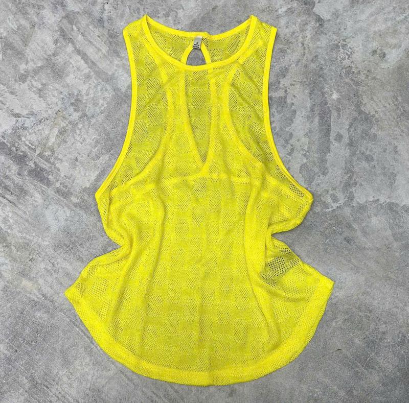 Áo Tanktop Lưới, Áo Khoác Ngoài Phối Bra Tập Gym Yoga Nữ H45191 4