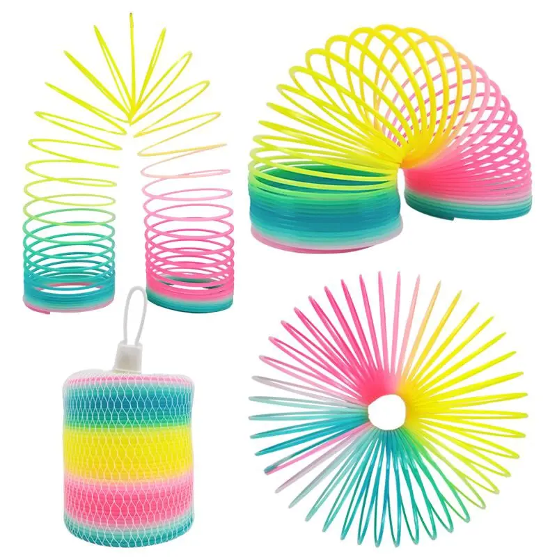 ￼Slinky Spring JUMBO Rainbow Pelangi Mainan Per Pegas Pelangi Slinky Spiral Magic Spring Slinky 1