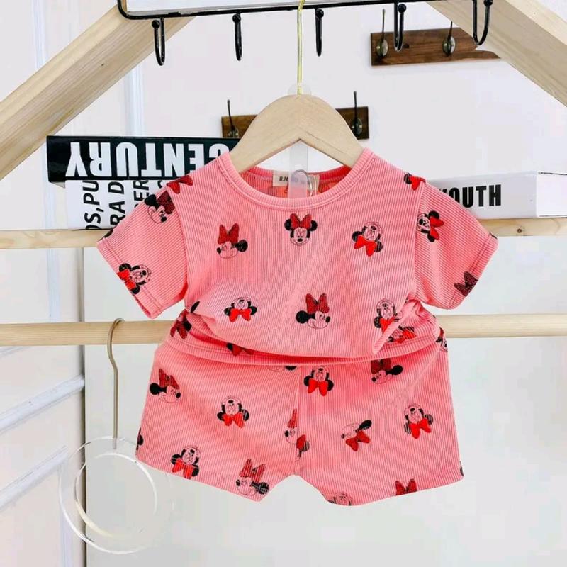 Combo 2 bộ quần áo cọc tay cho bé gái từ 6-16 kg 2