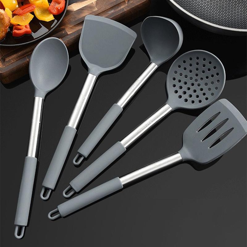 Nonstick Frying Pan Cooking Tools Strainer Spoon Cookware Kitchen ...