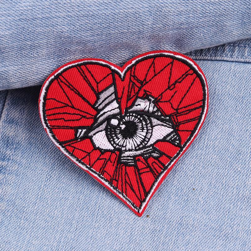 Cartoon Pattern Punk Series Style Embroidered Patch, 3 Counts/set Cute Heat Resistant Patch, DIY Decorative Sticker for Jacket, Jeans 4
